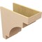 Ekena Millwork 12"W x 24"D x 24"H Classic Mediterranean Rough Cedar Woodgrain TimberThane Corbel, Primed Tan CORUR12X24X24MEDRCPR - alternate 5